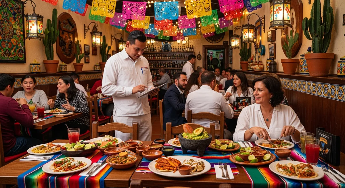 Restaurante con sistema POS moderno
